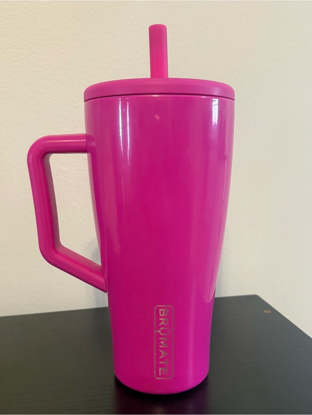 Brumate Fuchsia 30 oz Travel Tumbler with Handle and Straw